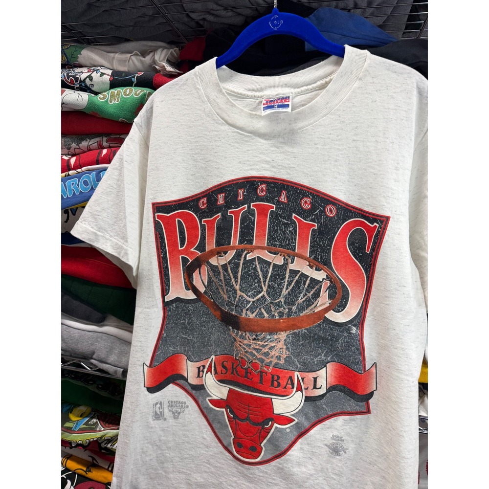 Vintage Chicago Bulls Shirt Mens M Trench Ultra NBA Single Stitch 90s USA